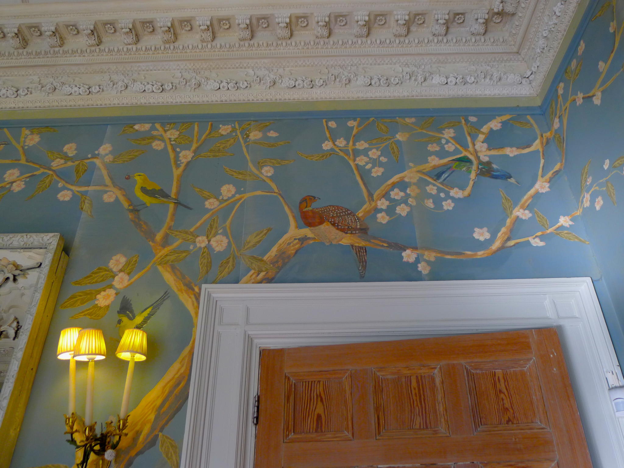 Lovely, hand-painted walls